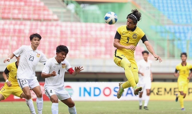 U19 Malaysia không thể tìm được đường vào khung thành của đối phương