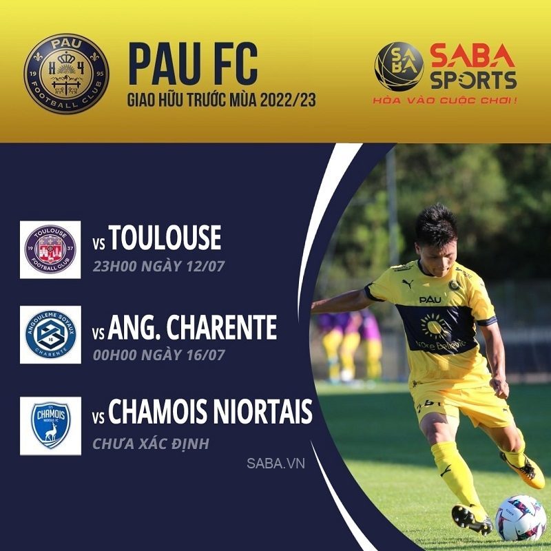 Lịch thi đấu của Pau FC trong thời gian tới
