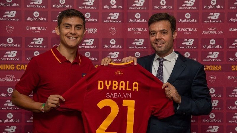 Dybala khoác áo số 21 tại AS Roma